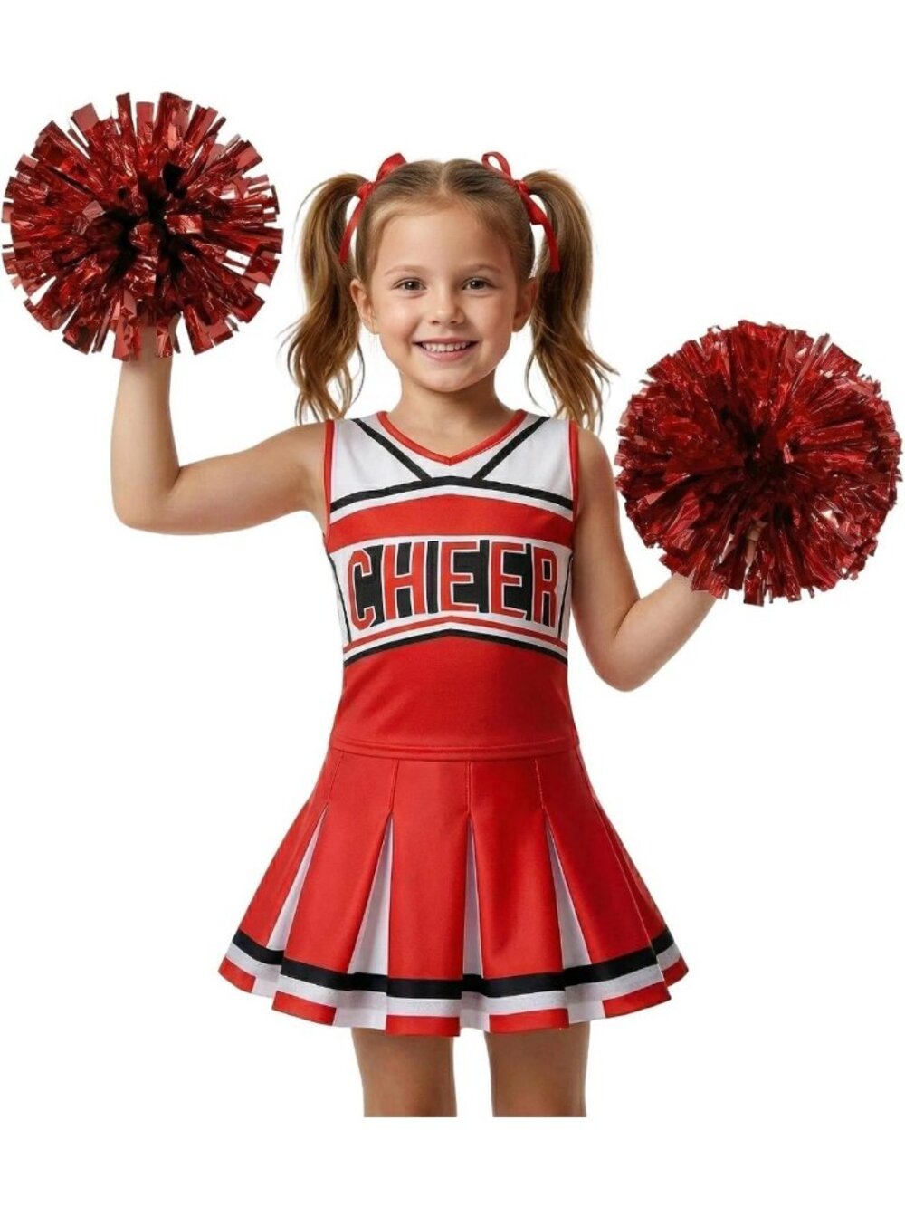 Cheerleader Costume Dress for Girls - Perfect for Halloween, Birthday Parties